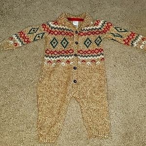 Baby boy Christmas Sweater Onesie 6Months